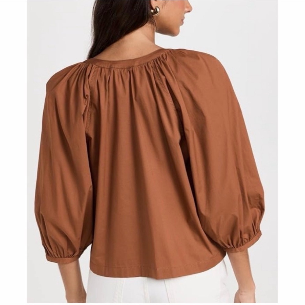 STAUD Brown Blouse - Picture 2 of 10
